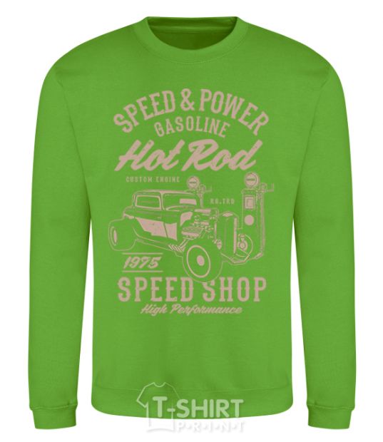 Sweatshirt Speed & Power Hotrod orchid-green фото