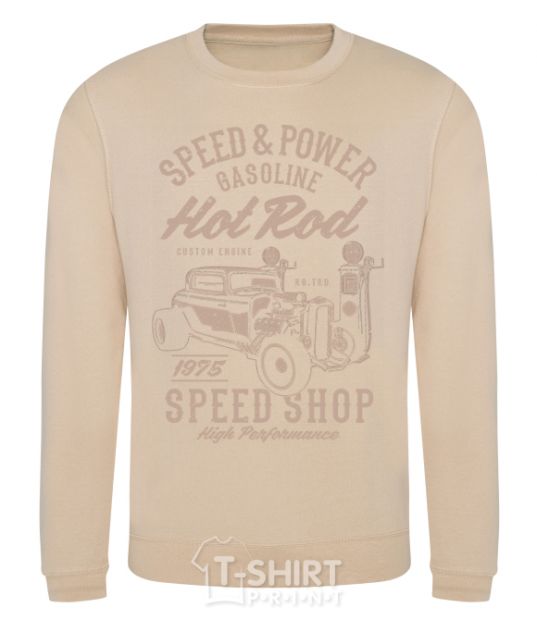 Sweatshirt Speed & Power Hotrod sand фото