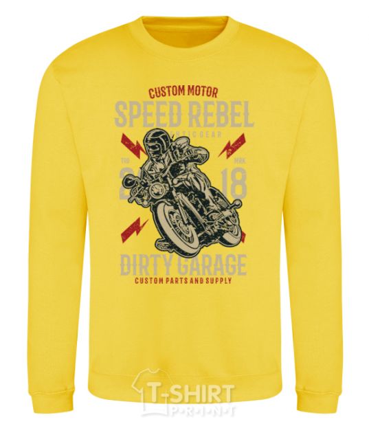 Sweatshirt Speed Rebel Dirty Garage yellow фото