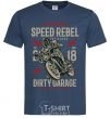 Мужская футболка Speed Rebel Dirty Garage Темно-синий фото