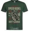 Мужская футболка Speed Rebel Dirty Garage Темно-зеленый фото