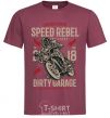 Мужская футболка Speed Rebel Dirty Garage Бордовый фото