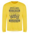 Sweatshirt Speedlands Custom Bike yellow фото