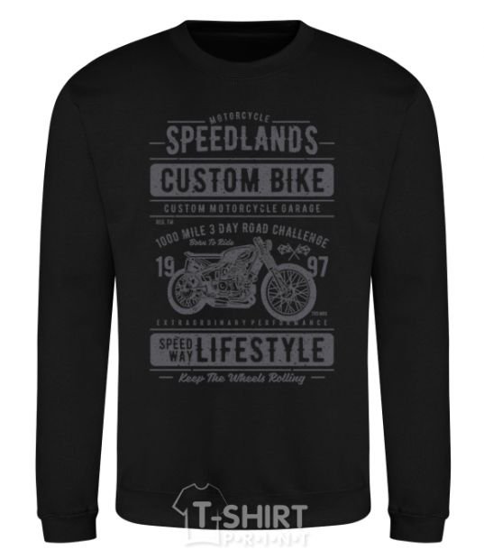 Свитшот Speedlands Custom Bike Черный фото
