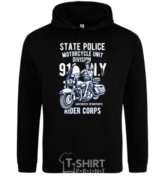 Men`s hoodie State Police black фото