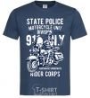 Men's T-Shirt State Police navy-blue фото