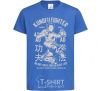 Детская футболка Kungfu Fighter Ярко-синий фото