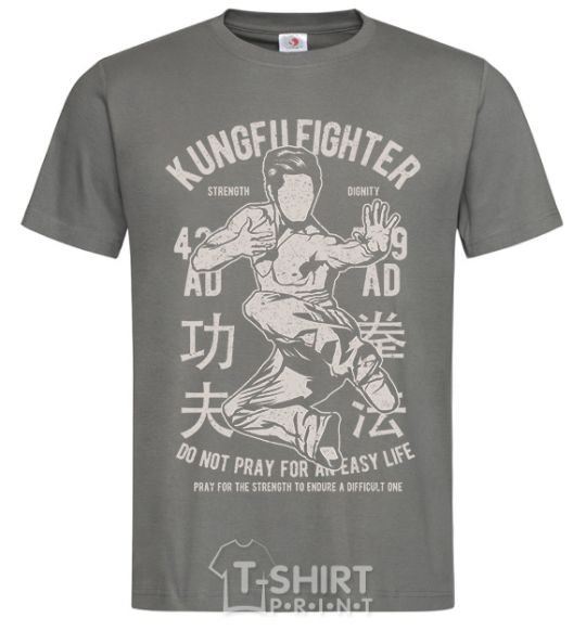 Мужская футболка Kungfu Fighter Графит фото
