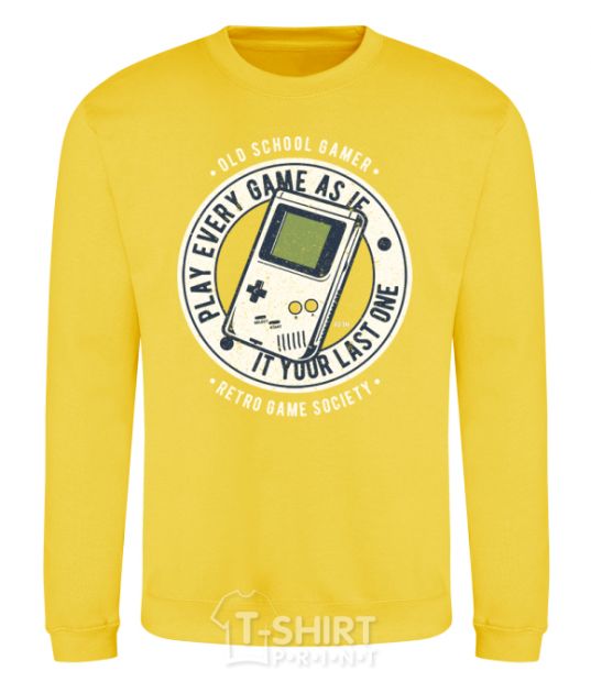Sweatshirt Last Game yellow фото