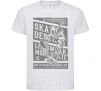 Kids T-shirt Live To Skate White фото