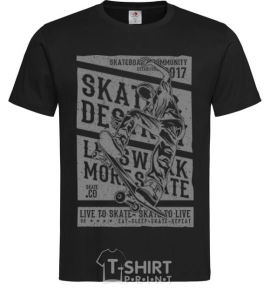 Men's T-Shirt Live To Skate black фото