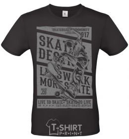 Men's T-Shirt Live To Skate black фото