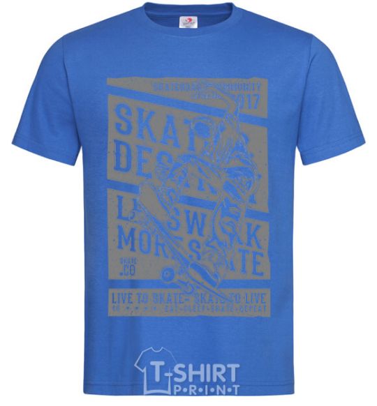 Men's T-Shirt Live To Skate royal-blue фото