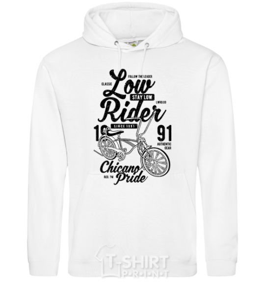 Men`s hoodie Low Rider White фото