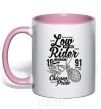 Mug with a colored handle Low Rider light-pink фото