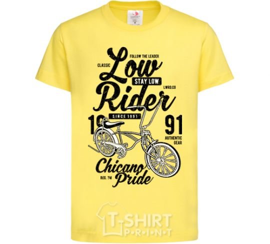 Kids T-shirt Low Rider cornsilk фото