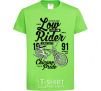 Kids T-shirt Low Rider orchid-green фото