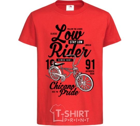 Kids T-shirt Low Rider red фото
