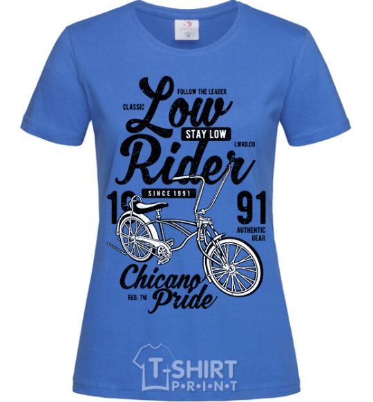 Women's T-shirt Low Rider royal-blue фото