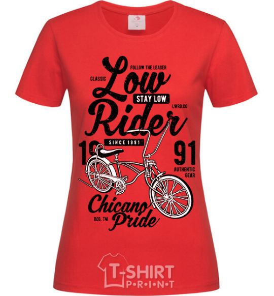 Women's T-shirt Low Rider red фото