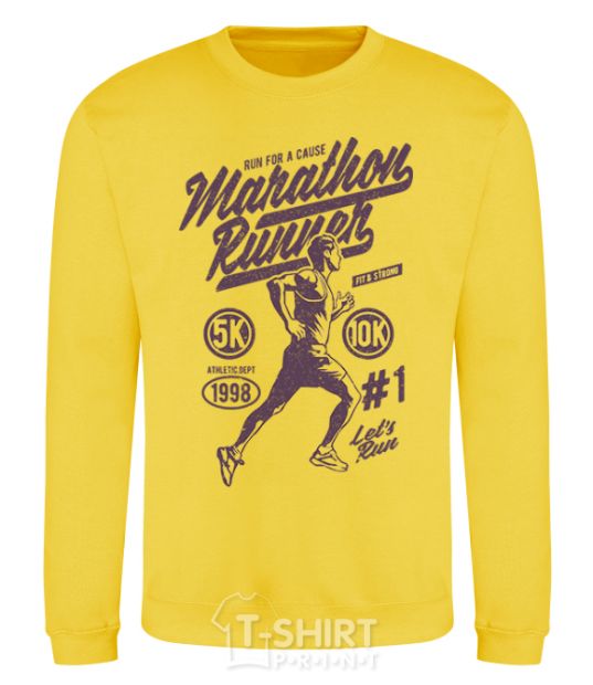 Sweatshirt Marathon Runner yellow фото