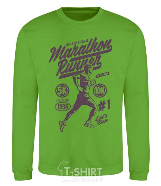 Sweatshirt Marathon Runner orchid-green фото