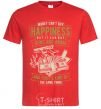 Men's T-Shirt Money Can't Buy Happiness red фото