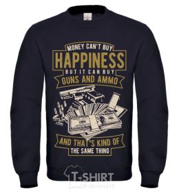 Sweatshirt Money Can't Buy Happiness black фото