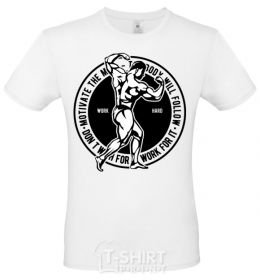 Men's T-Shirt Motivate The Mind White фото