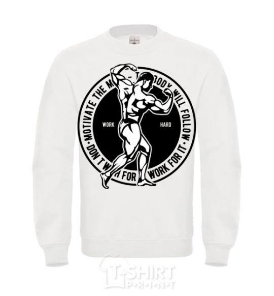 Sweatshirt Motivate The Mind White фото