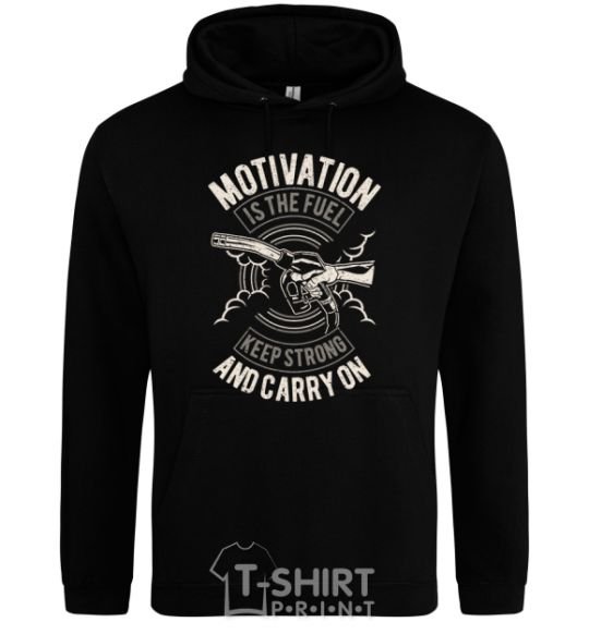 Men`s hoodie Motivation Is The Fuel black фото