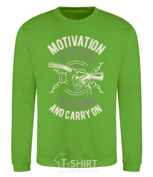 Sweatshirt Motivation Is The Fuel orchid-green фото