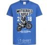 Детская футболка Motocross Rider Ярко-синий фото
