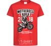 Kids T-shirt Motocross Rider red фото