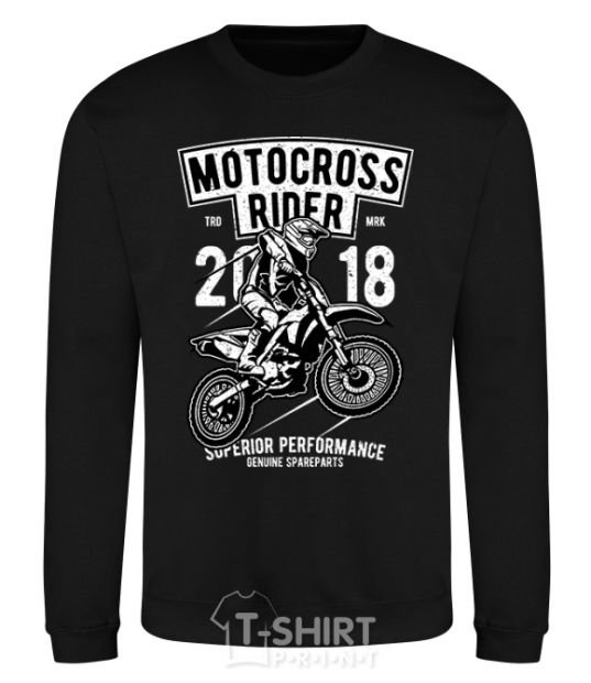 Свитшот Motocross Rider Черный фото
