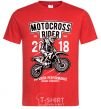 Мужская футболка Motocross Rider Красный фото