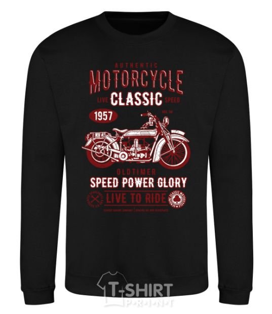 Свитшот Motorcycle Classic Черный фото