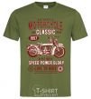 Мужская футболка Motorcycle Classic Оливковый фото