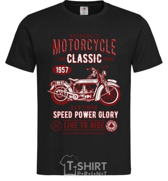 Мужская футболка Motorcycle Classic Черный фото