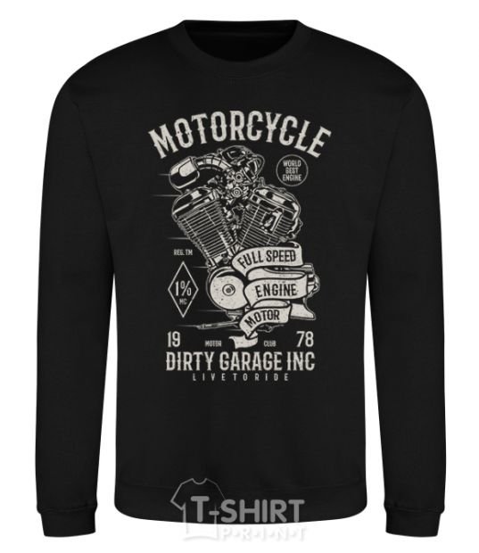 Sweatshirt Motorcycle Full Speed Engine black фото