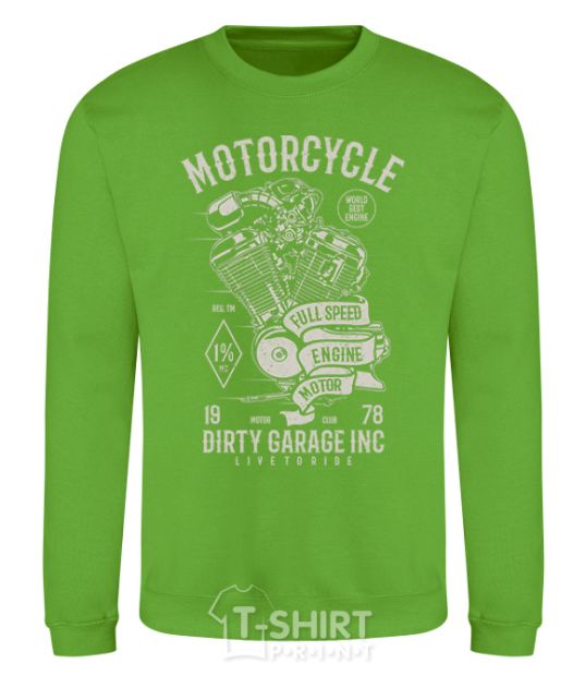Sweatshirt Motorcycle Full Speed Engine orchid-green фото