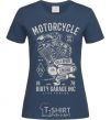 Women's T-shirt Motorcycle Full Speed Engine navy-blue фото