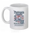 Ceramic mug Motorcycle Legend White фото