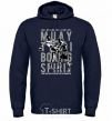 Men`s hoodie Muay Thai navy-blue фото