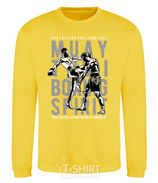 Sweatshirt Muay Thai yellow фото