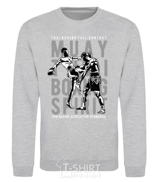 Sweatshirt Muay Thai sport-grey фото