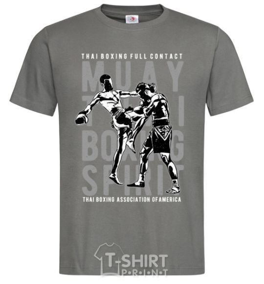 Men's T-Shirt Muay Thai dark-grey фото