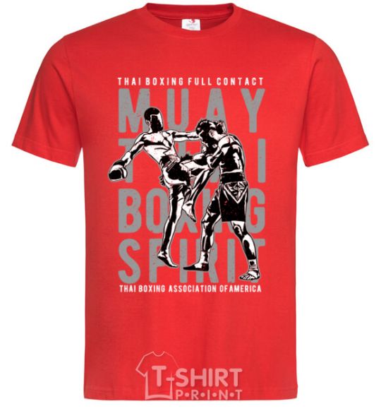 Men's T-Shirt Muay Thai red фото