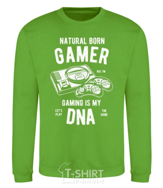 Sweatshirt Natural Born Gamer orchid-green фото