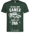 Men's T-Shirt Natural Born Gamer bottle-green фото